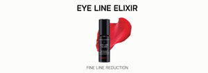 Eye line elixir product with red applicator on a white background